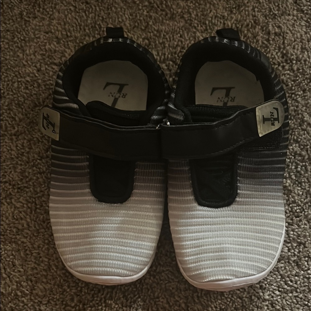 NWOT. Kids Black and White Shoes